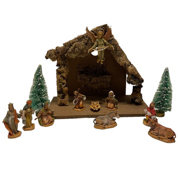 Fontanini Holiday Vintage 989 Fontanini Manger Nativity Lot Mary